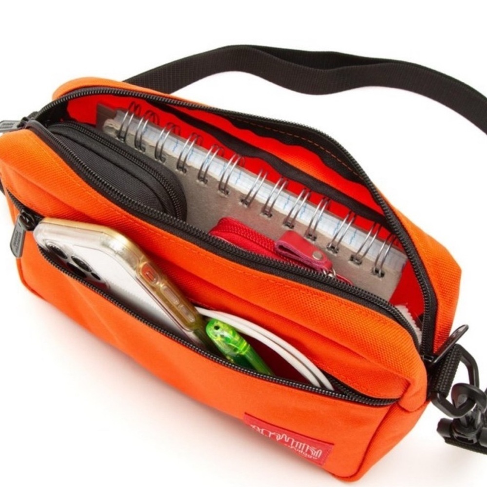 NEW MANHATTAN PORTAGE ORANGE JOGGER BAG - Picture 3 of 4